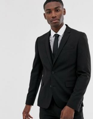 ASOS DESIGN - Veste de costume slim - Noir | ASOS