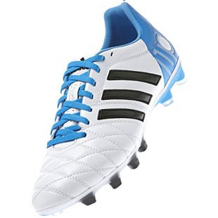 The pair of cleats adidas adipure 11Pro TRX FG White-Solar blue worn by on his account Instagram @toni.kr8s | Spotern