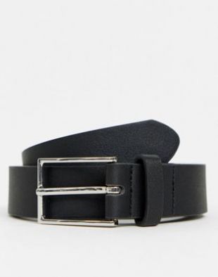 ASOS DESIGN - Ceinture fine habillée en similicuir - Noir | ASOS