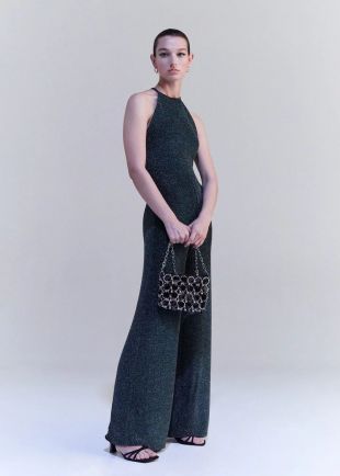 Combi-pantalon en lurex -  Femme | Mango France