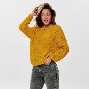 Pull col rond en grosse maille