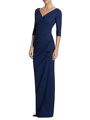 robe de soirée longue bleu marine