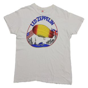 Led Zeppelin chemise Vintage 1975 tournée nord américaine Tshirt Rare Concert Tee