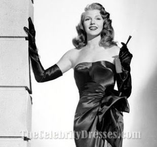 Vestido de satén negro de Gilda (Rita Hayworth) en Gilda | Spotern