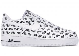 Air Force 1 Low All Over Logo White