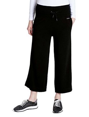 Calvin Klein Women's Performance High Waist Cropped Culottes Black Large