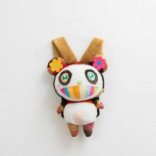 TAKASHI MURAKAMI Panda Backpack Bag Plush Doll KAIKAI KIKI