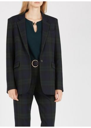 VESTE À CARREAUX ENCRE GERARD DAREL - FEMME | Place des Tendances