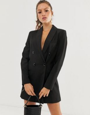 Blazer dress in black