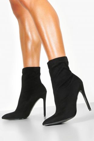 Bottes chaussettes pointues à talons aiguilles
