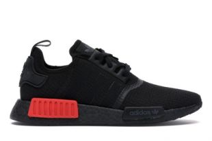 adidas nmd core black lush red