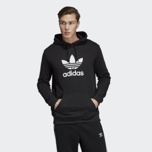 Sweat-shirt à capuche Trefoil - Noir adidas | adidas France