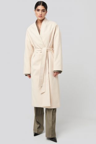 Classic Long Coat Blanc