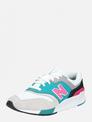 new balance Baskets basses 'CM997H' en turquoise / gris clair / rose / blanc
