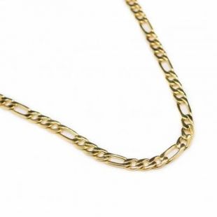 Chaine homme or plaqué, maille figaro