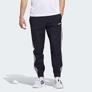 adidas Men's Essentials 3-stripes Woven Jogger Pants Black/White, Medium