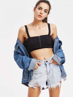 Ribbed Knit Bralet