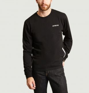T-Shirt Manches Longues Logotypé Noir AVNIER | L’Exception