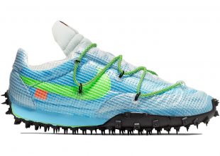 Nike Waffle Racer Off-White Vivid Sky (W)