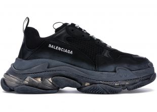 Balenciaga Triple S Clear Sole Black