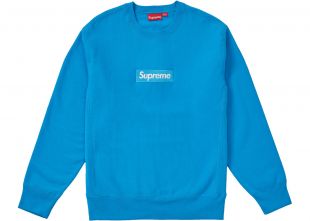 Supreme Box Logo Crewneck (FW18) Bright Royal
