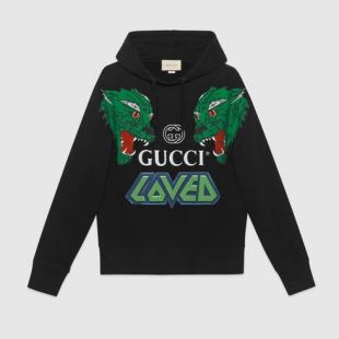 Gucci Sweat-shirt en coton avec tigres