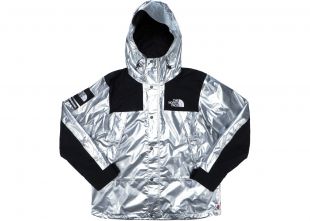 Supreme The North Face Metallic Mountain Parka Silver