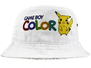 Bob Chapeau Game Boy Color Pikachu Lorenzo Coton, Blanc, Taille unique