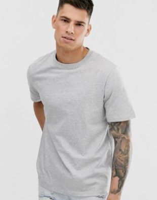 Pull&Bear - Join Life - T-shirt en coton biologique basique - Gris | ASOS