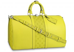 Louis Vuitton Keepall Bandouliere Monogram Bahia Taiga 50 Yellow