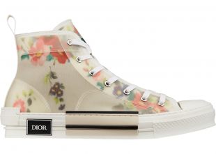 Dior B23 High Top Flowers Oblique