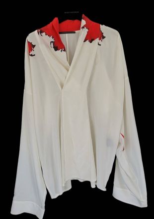 Haider Ackermann Haider Ackermann Bleached Silk Shirt   New   Ss17 Runway Size L $728