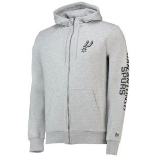 Sweat à capuche San Antonio Spurs New Era Core avec fermeture zippée