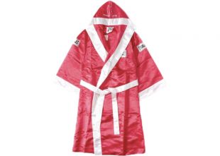 Robe de boxe à capuche en satin Supreme Everlast Rouge