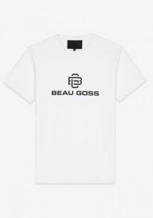 TSHIRT BLANC BEAU GOSS LOGO