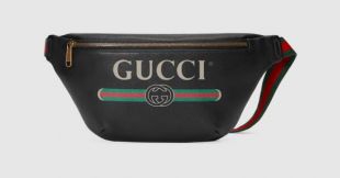 Gucci - Sac ceinture en cuir imprimé Gucci
