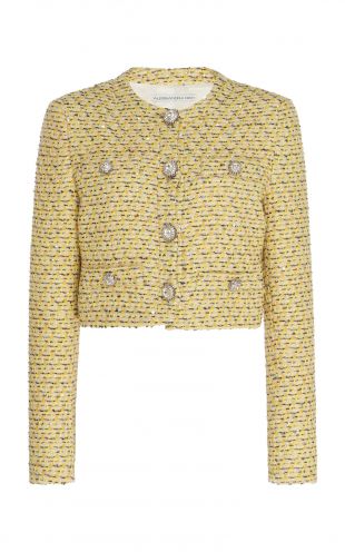 Embellished Tweed Cropped Jacket