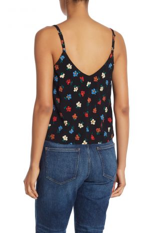 Floral V-Neck Button Down Camisole