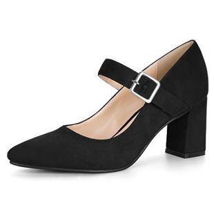 Allegra K - Black Heels Pointed