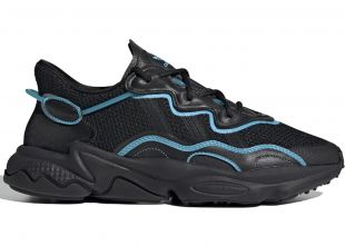 adidas Ozweego Core Black Bright Cyan