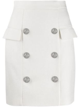 Balmain - Embossed Buttons Mini Skirt