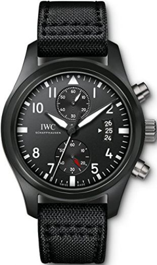 IWC - Reloj suizo automático para hombre, de acero inoxidable y estilo informal, color negro (modelo: IW388007)