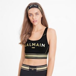 PUMA X BALMAIN BRA TOP - BLACK