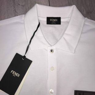 Fendi White Polo Shirt