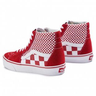 Sneakers VANS - Sk8-Hi VN0A38GEVK51 (Mix Checker) CHili Pepper/True White