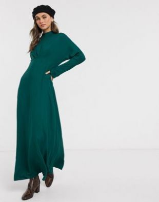 ASOS DESIGN - Robe longue à col montant | ASOS