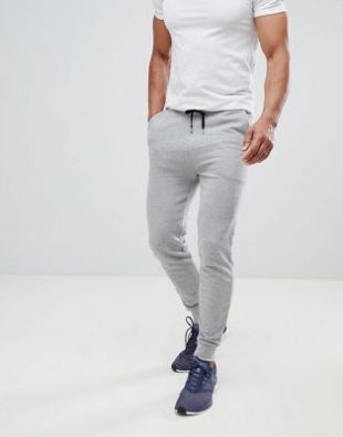 ASOS DESIGN - Pantalon de jogging ajusté - Gris chiné | ASOS
