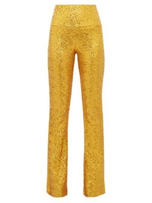 Pantalon taille haute évasé à sequins | Norma Kamali | MATCHESFASHION FR