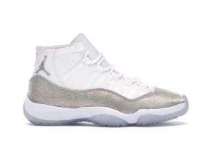 jordan retro 11 white metallic silver