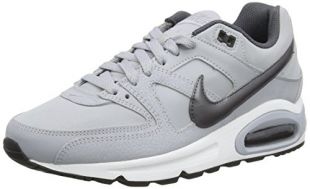 Nike Air Max Command Leather Shoe, Chaussures Multisport Outdoor Homme, Gris (Wolf Grey/MTLC Dark Grey/Black/White 012), 38.5 EU